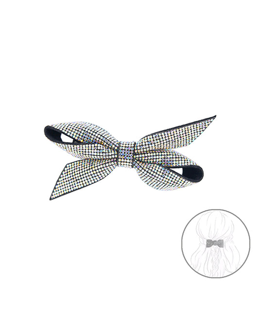 AB Bow Suede Barrette