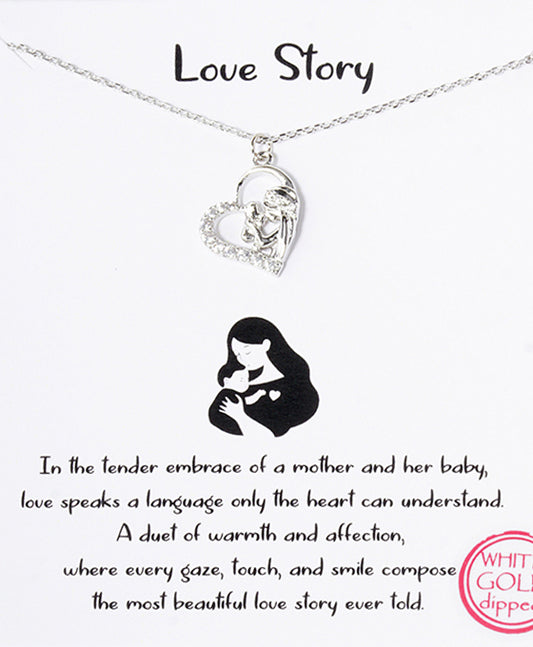 Mom & Baby Halo Necklace