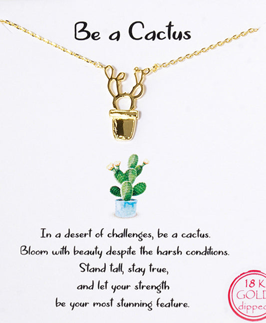 Cactus Vase Necklace