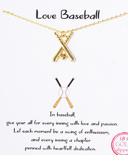 Baseball Bat Necklace