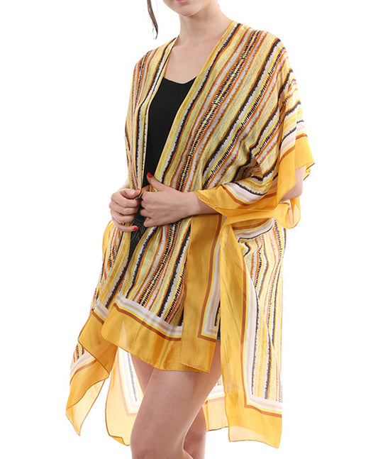 Color Stripe Kimono