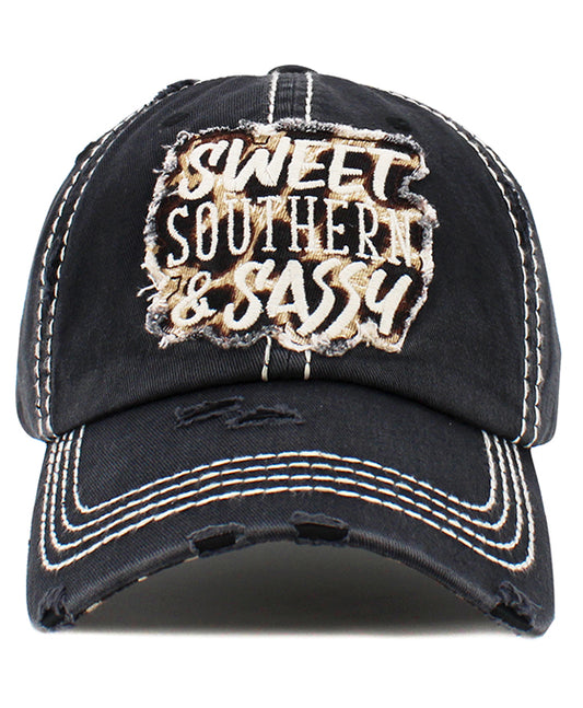 Sweet Southern & Sassy Washed Vintage Ball Cap