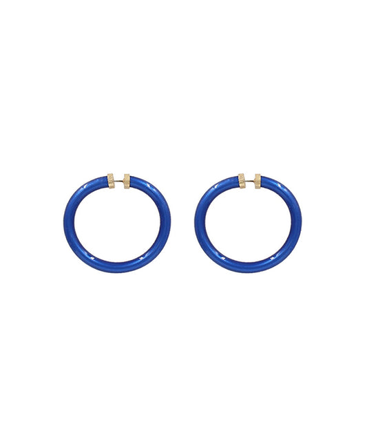 1.9 Inches Tube Jelly Hoop Earring