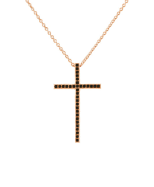 CZ Cross Pendant Necklace