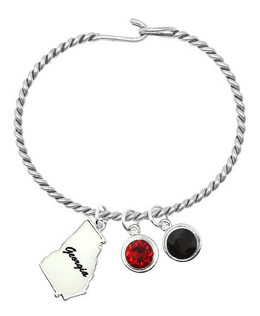 State Enamel Paint Charm Wire Hook Bracelet