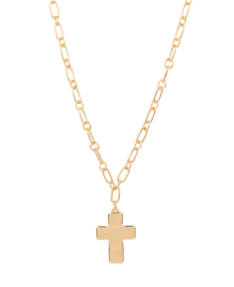 Cross Metal Link Necklace -18