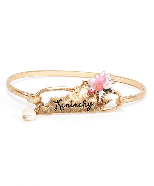 Kentucky State Floral Wire Bracelet