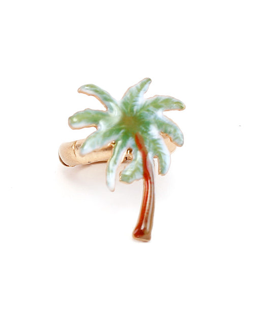 Palm Tree Print Ring