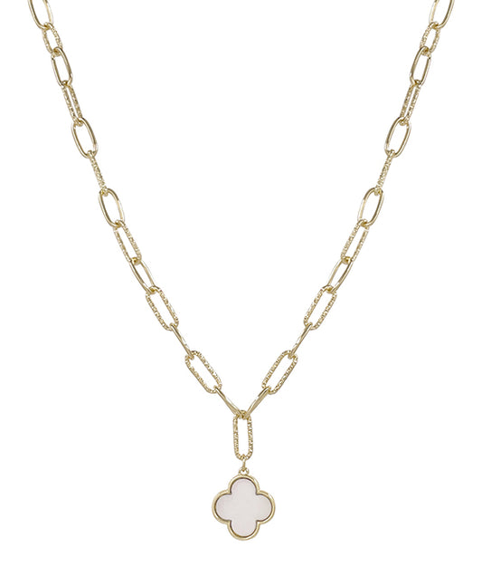 Clover Pendant Chain Necklace