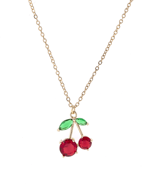 Cherry Pendant Necklace - 16"