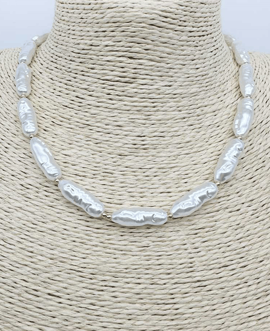 Natural Baroque Pearl Short Necklace