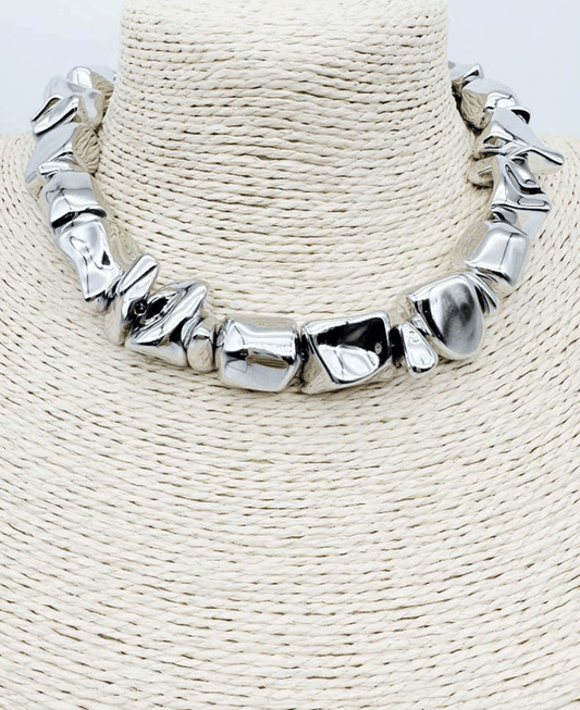 Polished Chunky Negget Necklace