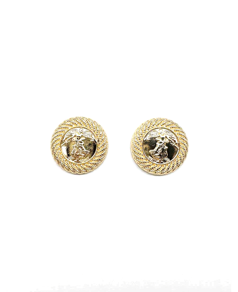 Vintage Style Medallion Earring