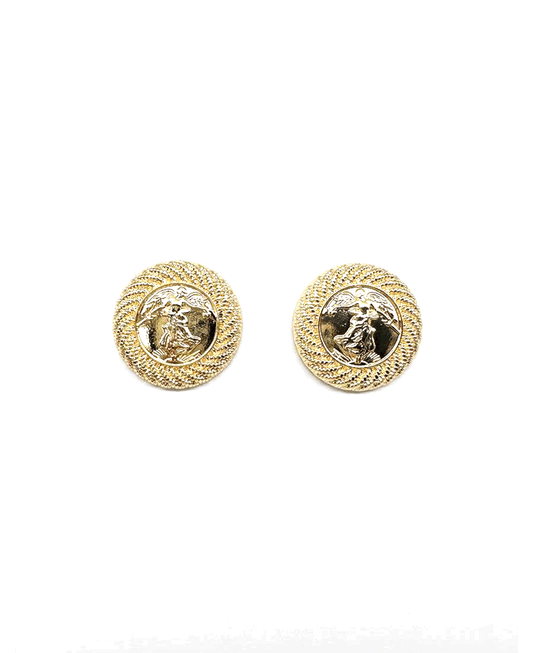Vintage Style Medallion Earring