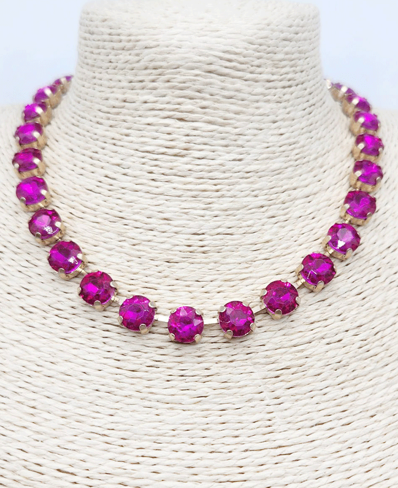 Crystal Tennis Style Necklace