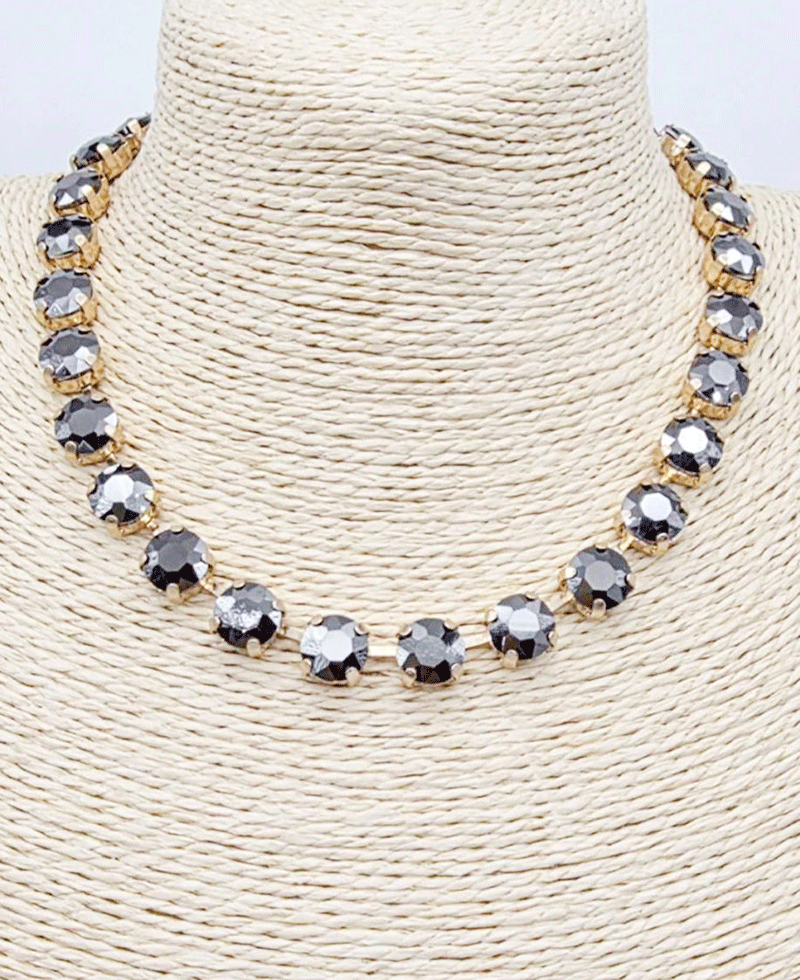 Crystal Tennis Style Necklace