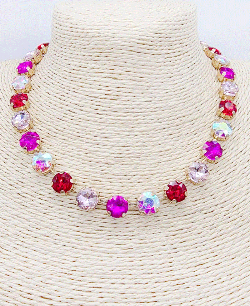 Crystal Tennis Style Necklace