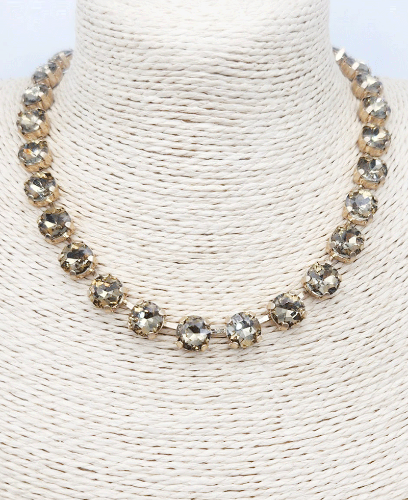 Crystal Tennis Style Necklace
