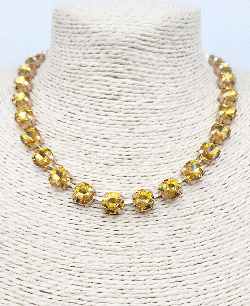 Crystal Tennis Style Necklace