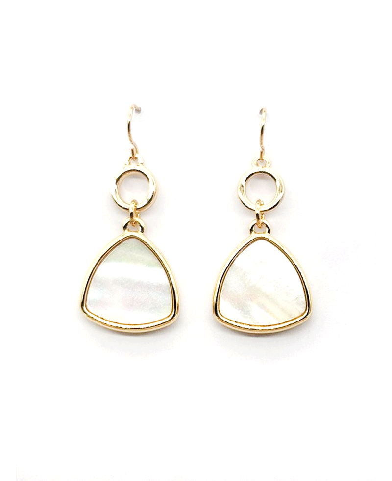 Trillion Cut Crystal Drop Earring
