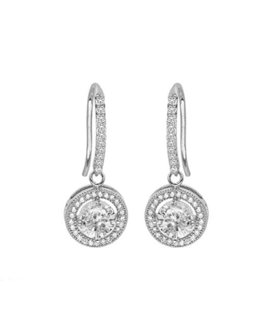 6.5mm CZ Round Earring