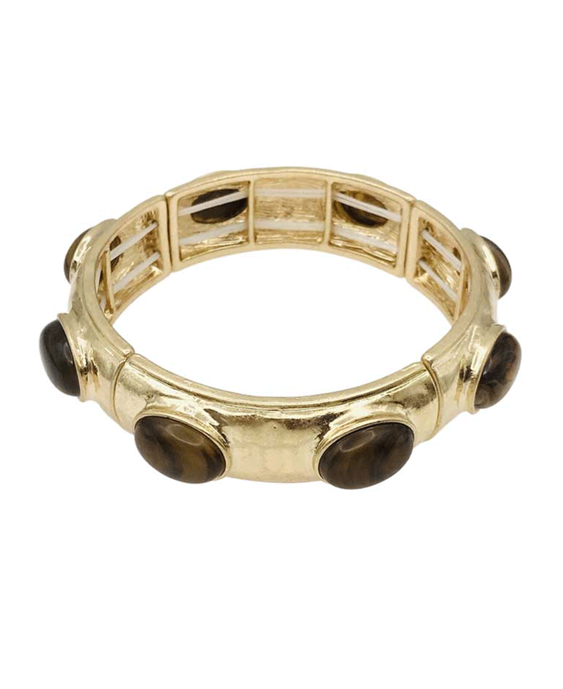 Textured Metal Stretch Bracelet