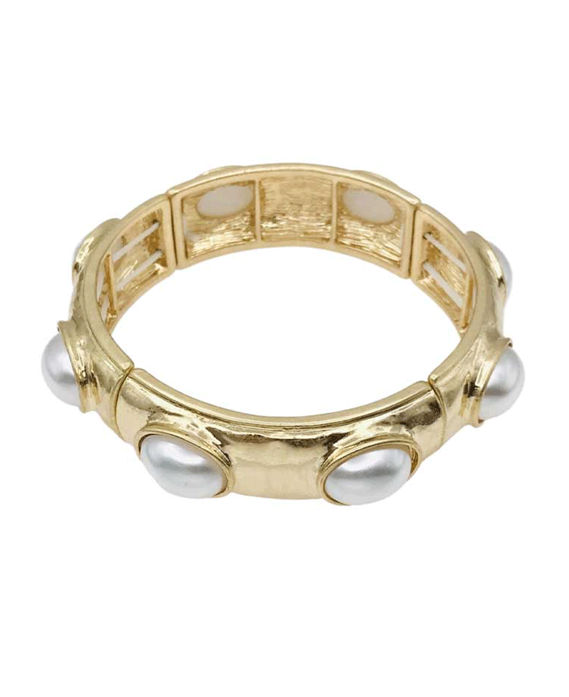 Textured Metal Stretch Bracelet