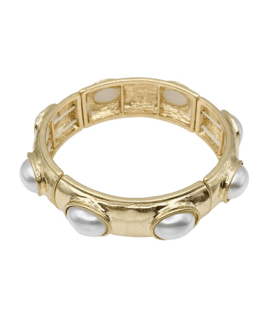 Textured Metal Stretch Bracelet