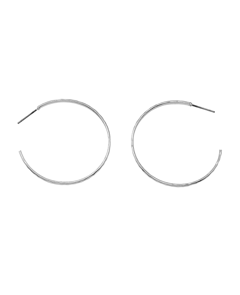 Hammered Hoop Earring