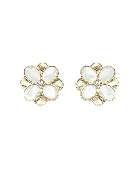 MOP Petals Flower Stud Earring