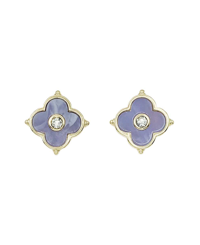 Quatrefoil Clover Post Earring