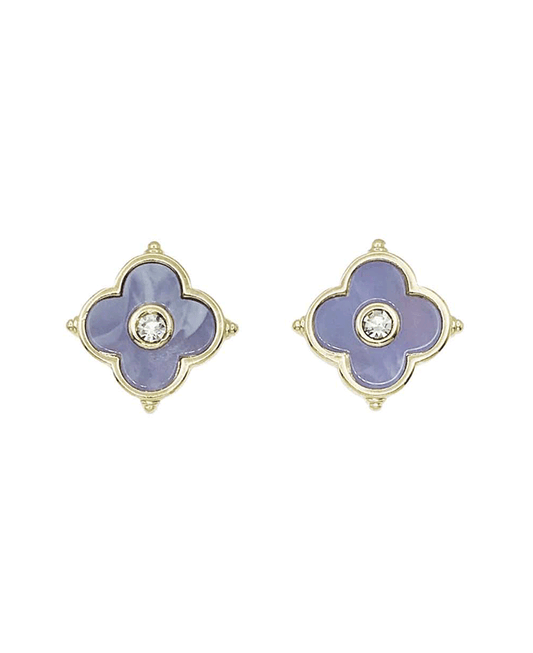 Quatrefoil Clover Post Earring