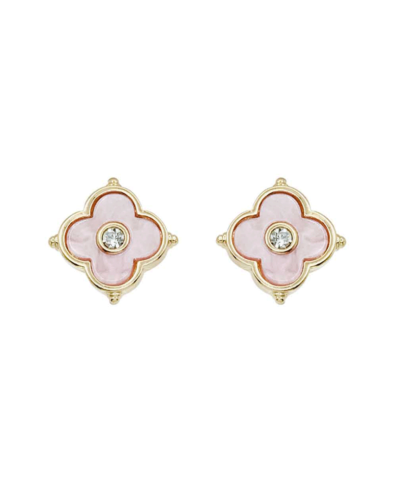 Quatrefoil Clover Post Earring