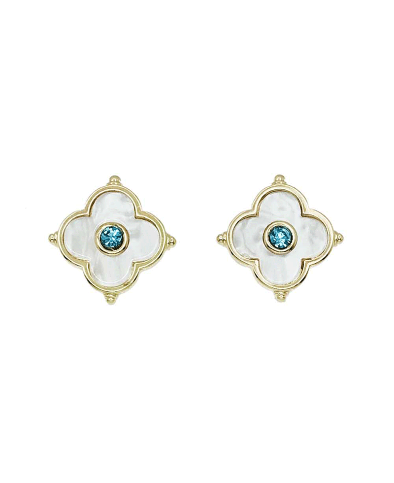 Quatrefoil Clover Post Earring