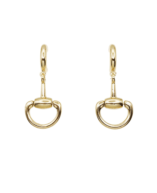 Horsebit Drop Earring