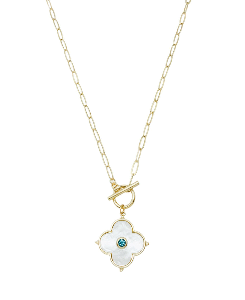 Quatrefoil Clover Chain Necklace