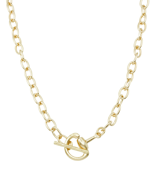 Front Toggle Clasp Closure Chain Necklace