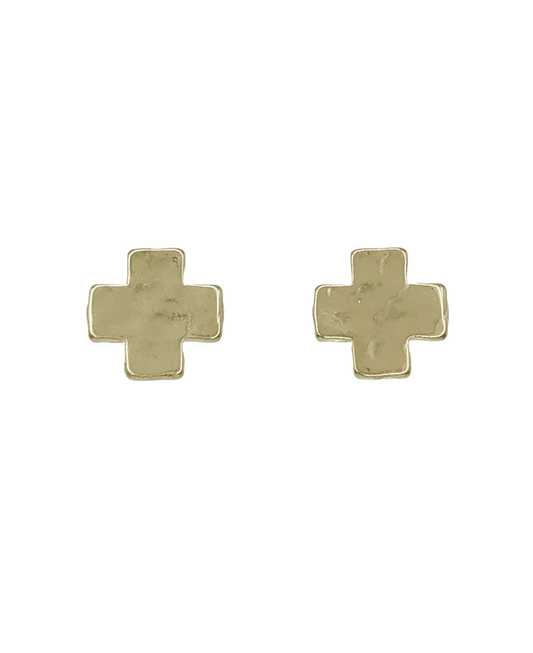 Square Cross Stud Earring
