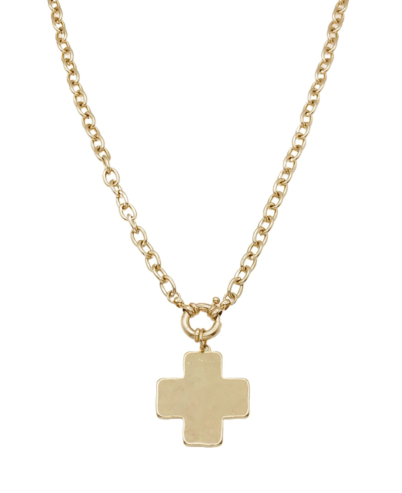 Solid Cross Chain Necklace