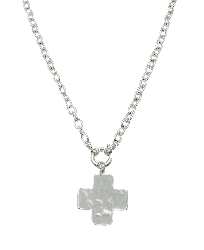 Solid Cross Chain Necklace