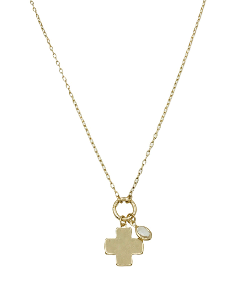 Cross w/ Charm Necklace