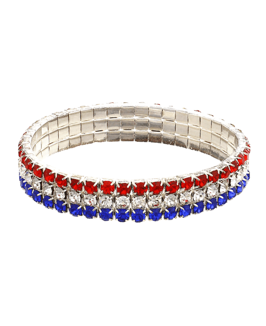 Flag 3 Line Elastic Bracelet