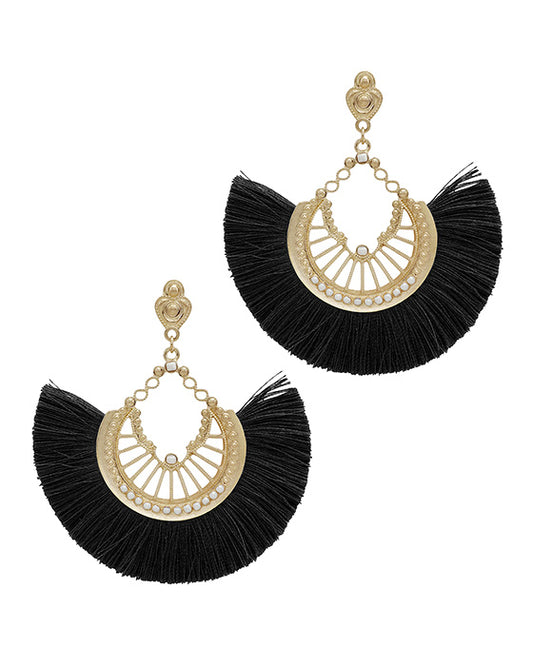 Filigree Tassel Earring