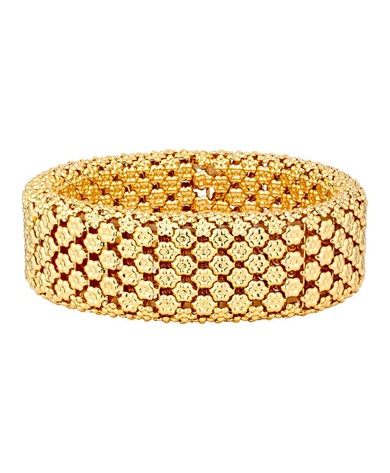 Metal Texture Stretch Bracelet