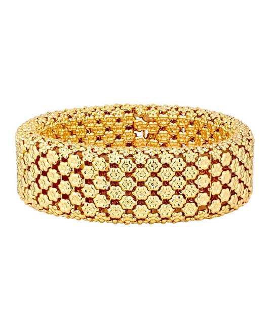 Metal Texture Stretch Bracelet