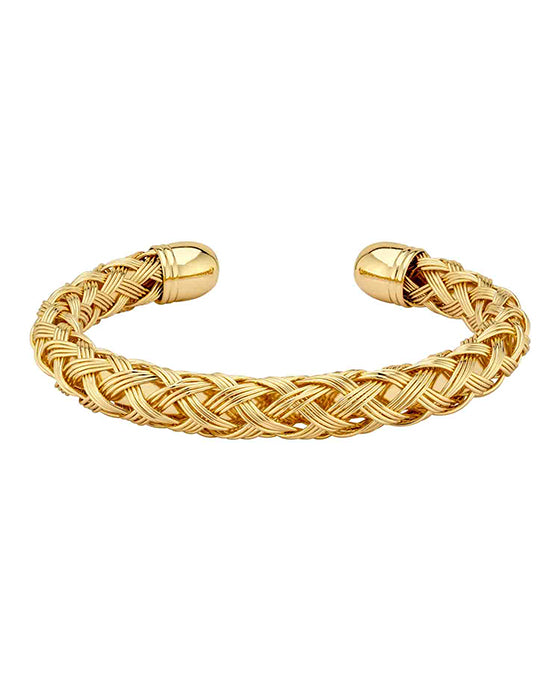Metal Woven Cuff Bracelet