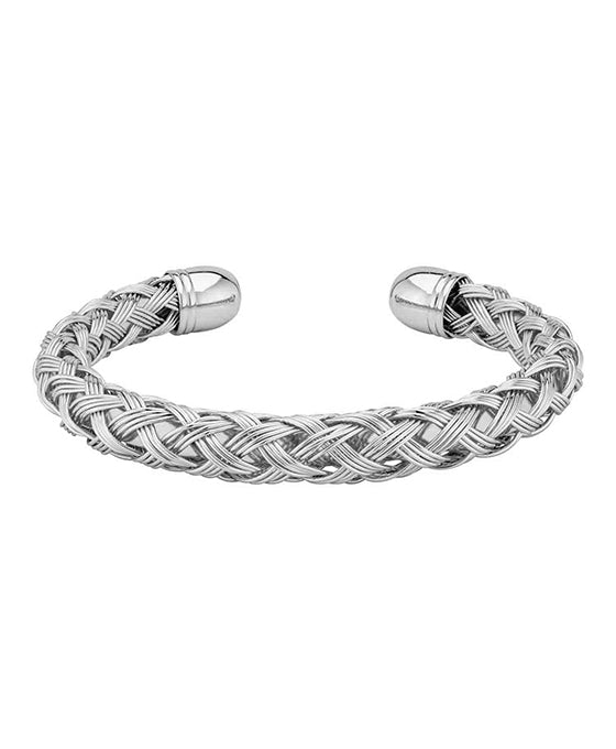 Metal Woven Cuff Bracelet