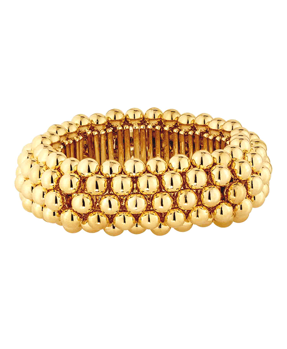 Metal Ball Chunky Stretch Bracelet