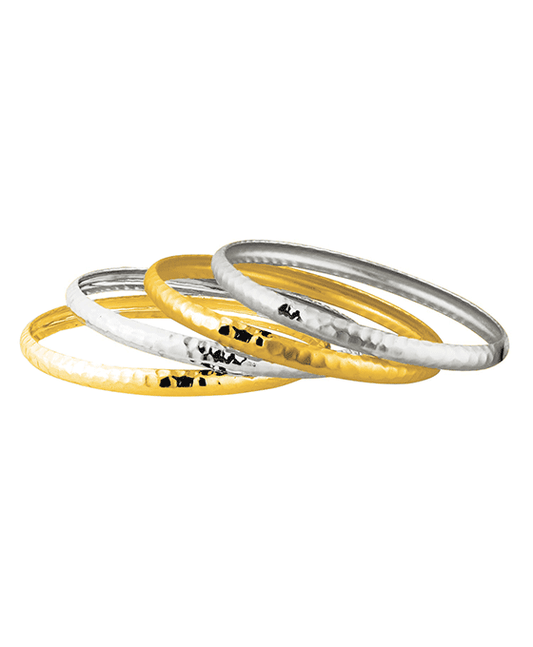 Metal Hammered Texture Bangle