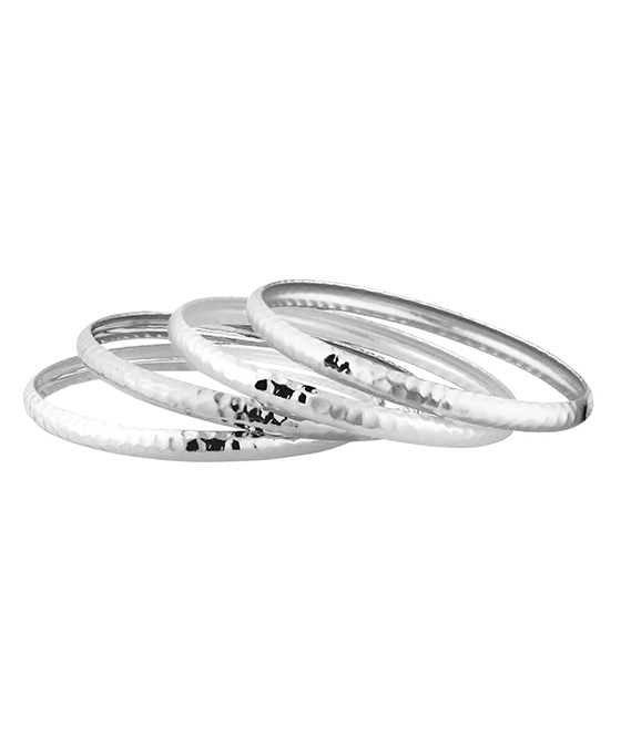 Metal Hammered Texture Bangle